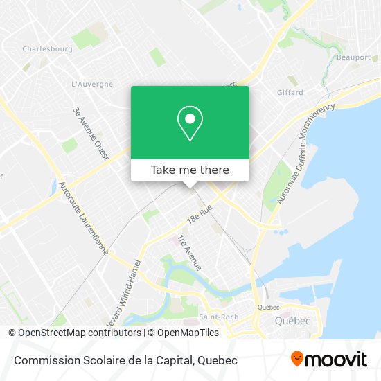 Commission Scolaire de la Capital map