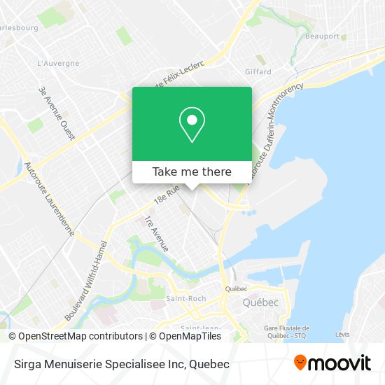 Sirga Menuiserie Specialisee Inc map
