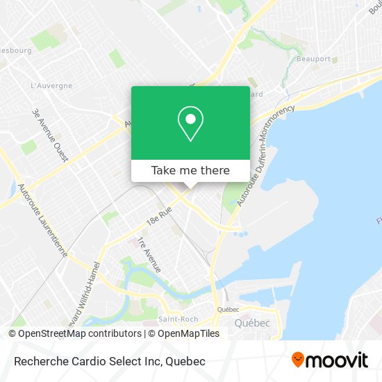 Recherche Cardio Select Inc map