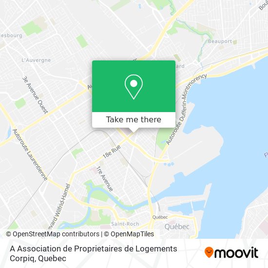 A Association de Proprietaires de Logements Corpiq map