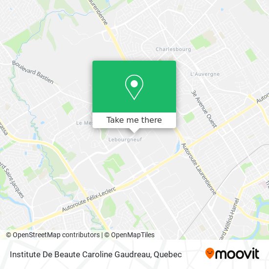 Institute De Beaute Caroline Gaudreau map