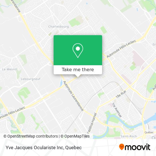 Yve Jacques Oculariste Inc map