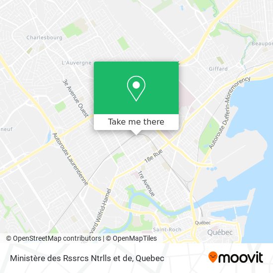 Ministère des Rssrcs Ntrlls et de map