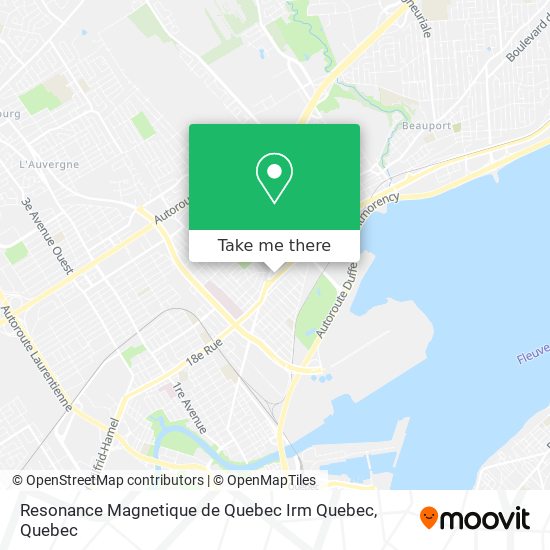 Resonance Magnetique de Quebec Irm Quebec map