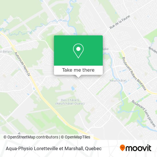 Aqua-Physio Loretteville et Marshall map