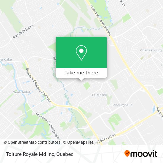 Toiture Royale Md Inc map