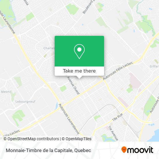 Monnaie-Timbre de la Capitale map