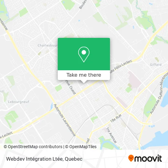 Webdev Intégration Ltée map