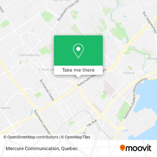 Mercure Communication map