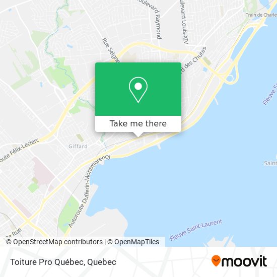 Toiture Pro Québec map