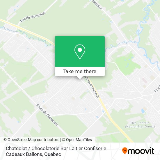 Chatcolat / Chocolaterie Bar Laitier Confiserie Cadeaux Ballons map