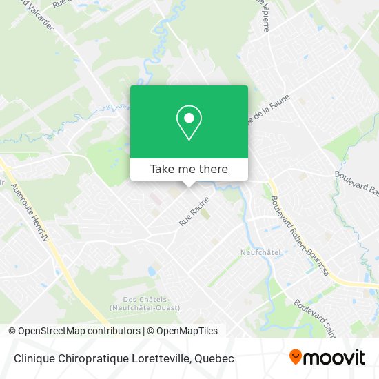 Clinique Chiropratique Loretteville map