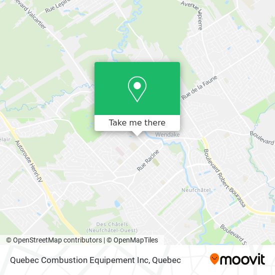 Quebec Combustion Equipement Inc map