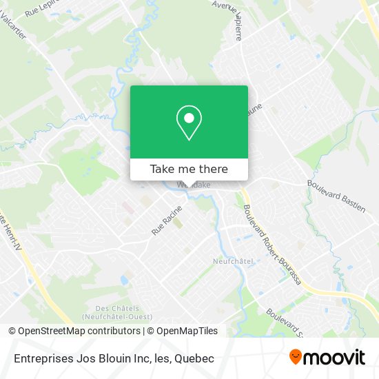 Entreprises Jos Blouin Inc, les map