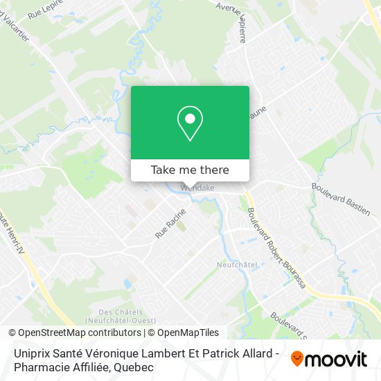 Uniprix Santé Véronique Lambert Et Patrick Allard - Pharmacie Affiliée map