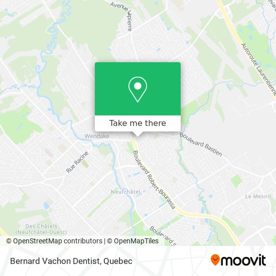 Bernard Vachon Dentist map