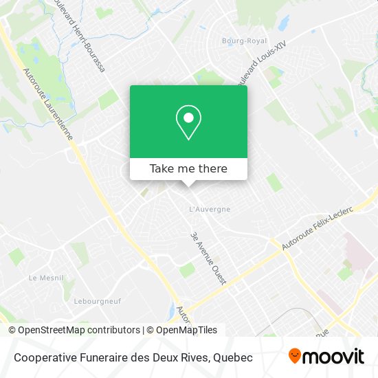 Cooperative Funeraire des Deux Rives map