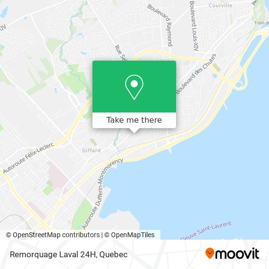 Remorquage Laval 24H map