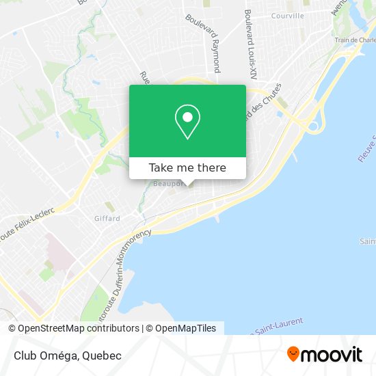 Club Oméga map