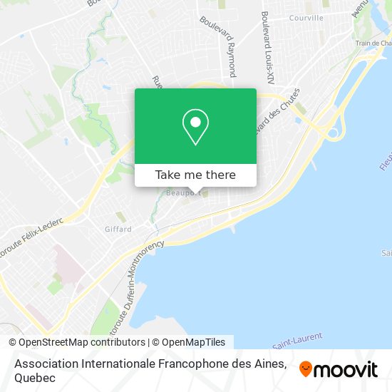 Association Internationale Francophone des Aines map