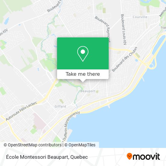 École Montessori Beaupart map