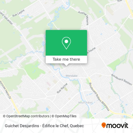 Guichet Desjardins - Édifice le Chef map