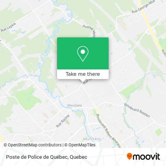 Poste de Police de Québec map