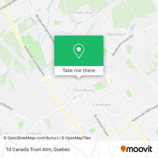 Td Canada Trust Atm map