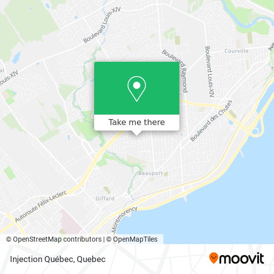 Injection Québec map