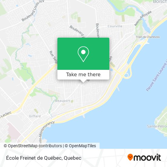École Freinet de Québec map