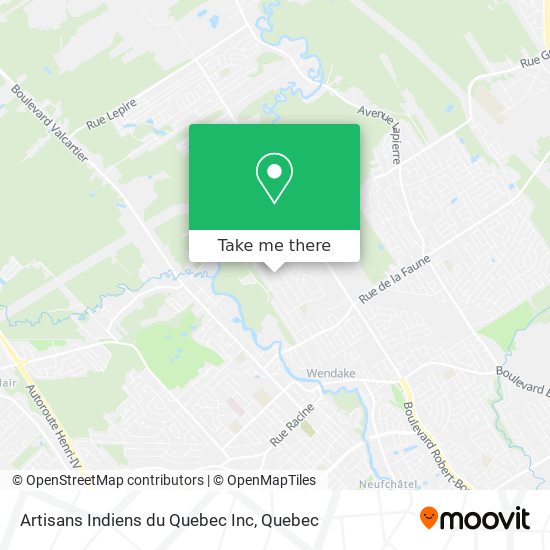 Artisans Indiens du Quebec Inc map