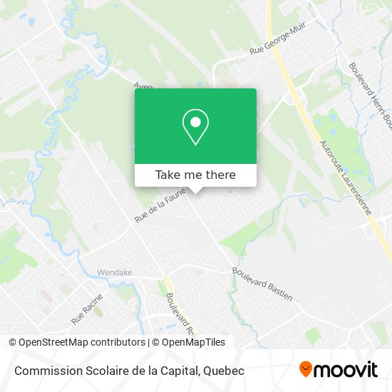 Commission Scolaire de la Capital map