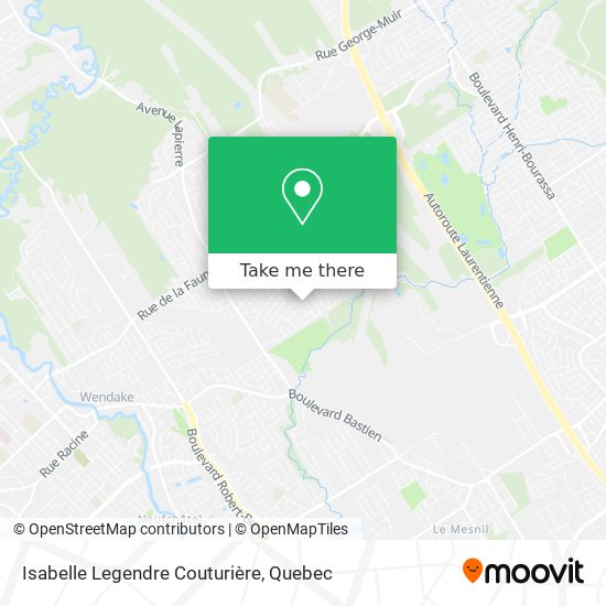 Isabelle Legendre Couturière map