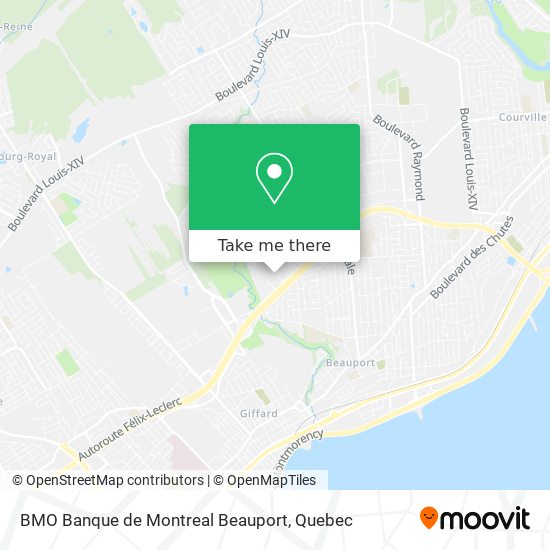 BMO Banque de Montreal Beauport map