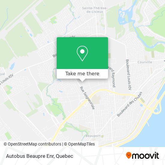 Autobus Beaupre Enr map