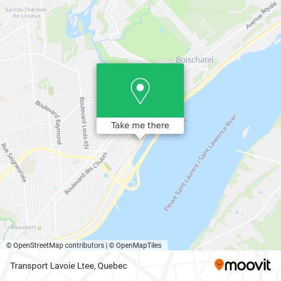 Transport Lavoie Ltee map