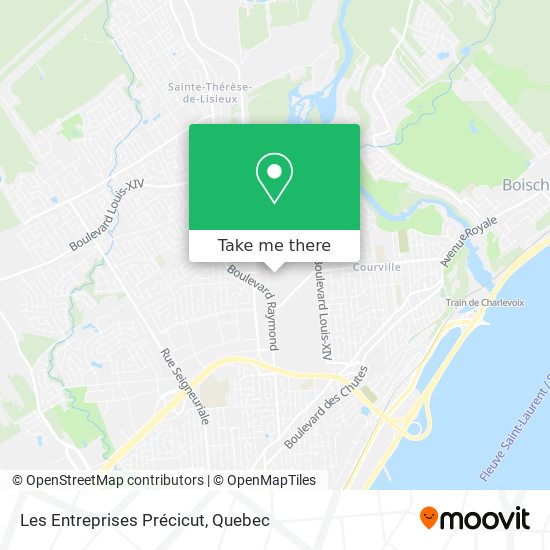 Les Entreprises Précicut map