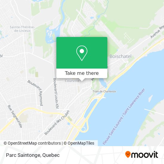 Parc Saintonge map