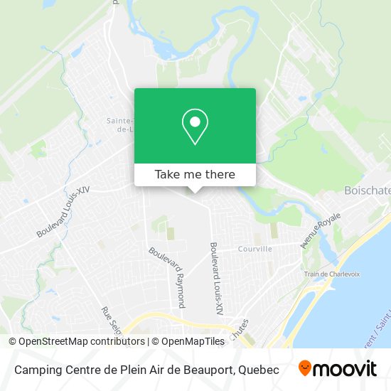 Camping Centre de Plein Air de Beauport map