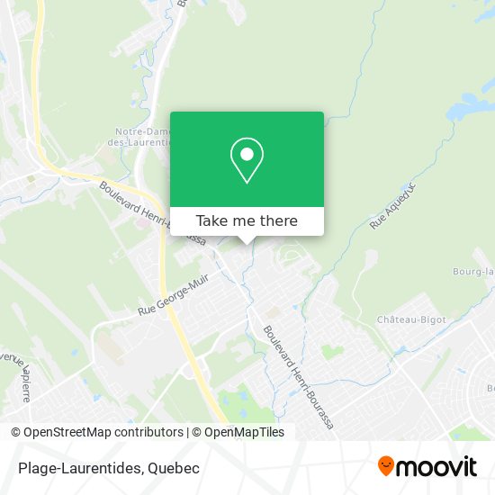 Plage-Laurentides map