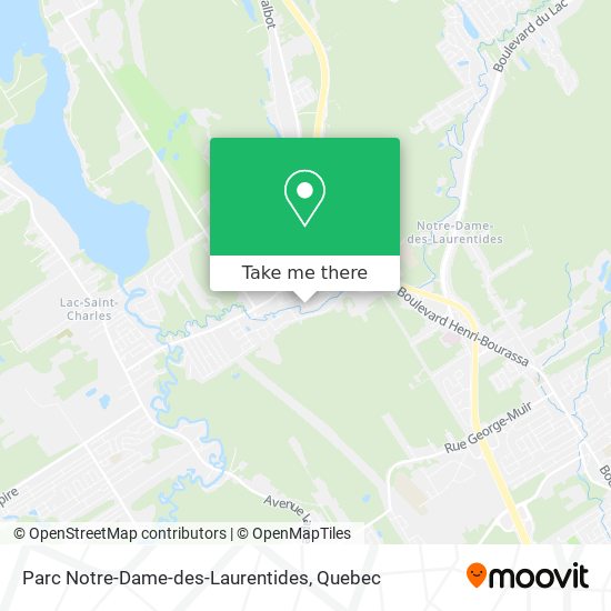 Parc Notre-Dame-des-Laurentides map