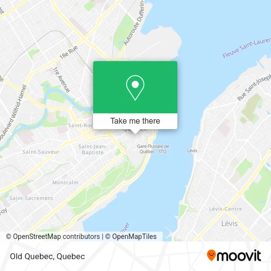 Old Quebec map
