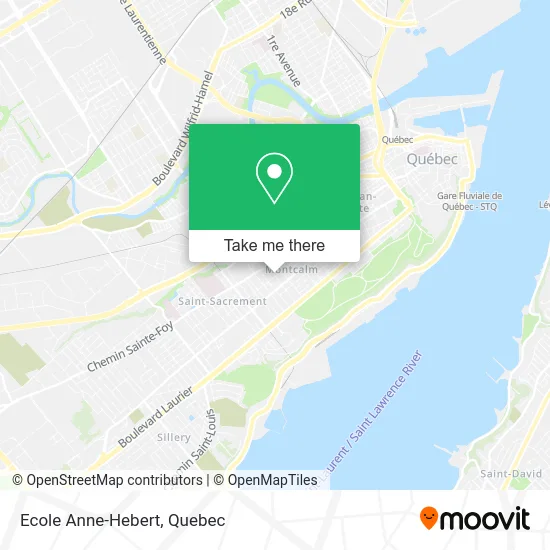 Ecole Anne-Hebert map