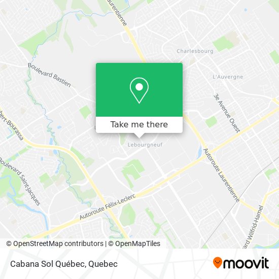 Cabana Sol Québec map