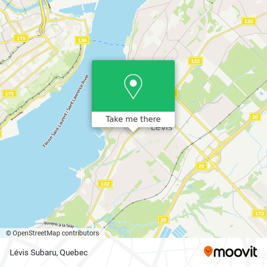 Lévis Subaru map