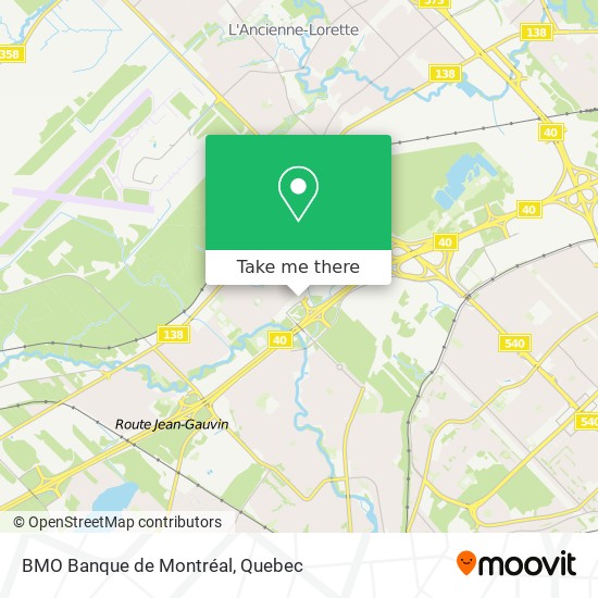BMO Banque de Montréal map