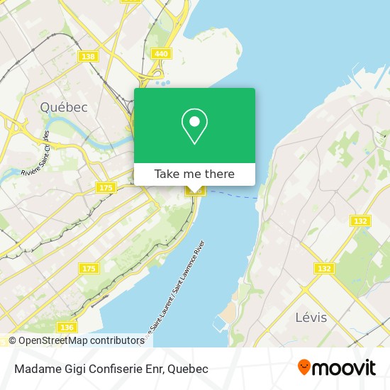 Madame Gigi Confiserie Enr map