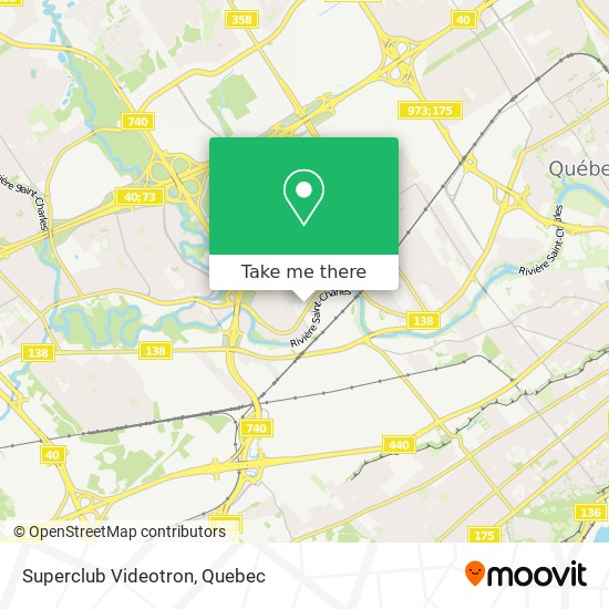 Superclub Videotron map