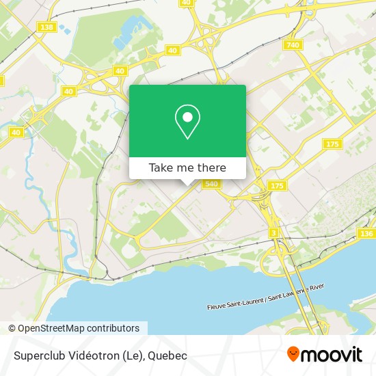 Superclub Vidéotron (Le) map