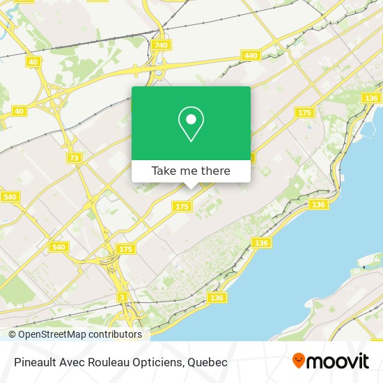 Pineault Avec Rouleau Opticiens map